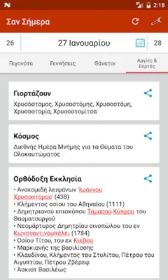 Σαν Σήμερα android App screenshot 6